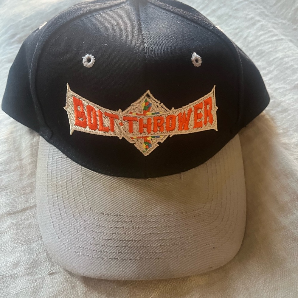Vintage Bolt Thrower Black and Gray SnapBack Cap